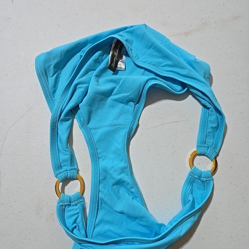 Tommy Bahama Women's Hipster Bikini Swim Bottoms Size L Large Aqua Blue - Picture 5 of 6